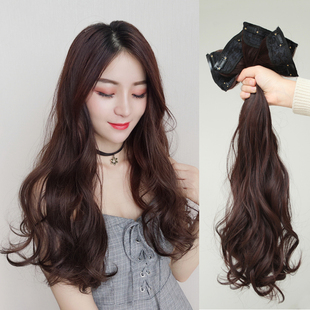 组合大波浪长卷假发片 接长发无痕隐G形补发片女假发直发片小发片