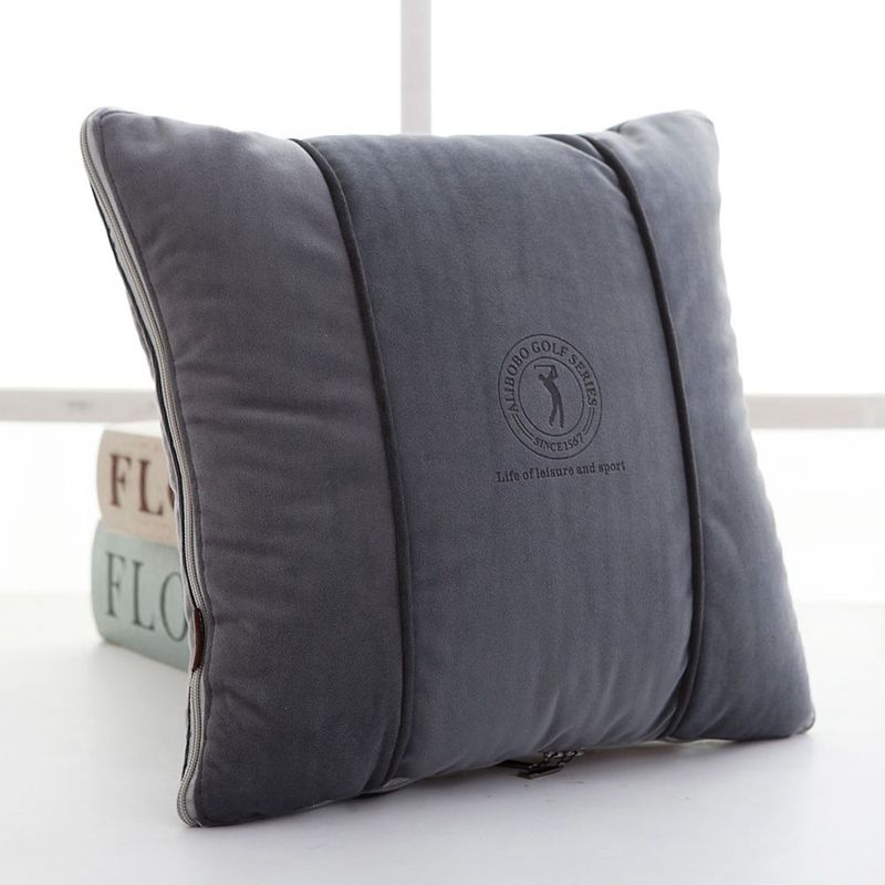 汽车抱枕被子两用靠垫车载车上后排午睡空调被多功能X靠枕四季通