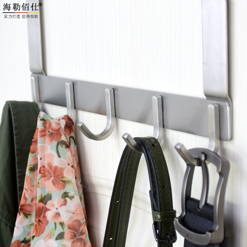 门后挂钩免打孔门上挂衣架卧室5cm厚门房门式挂钩门后挂衣服神器