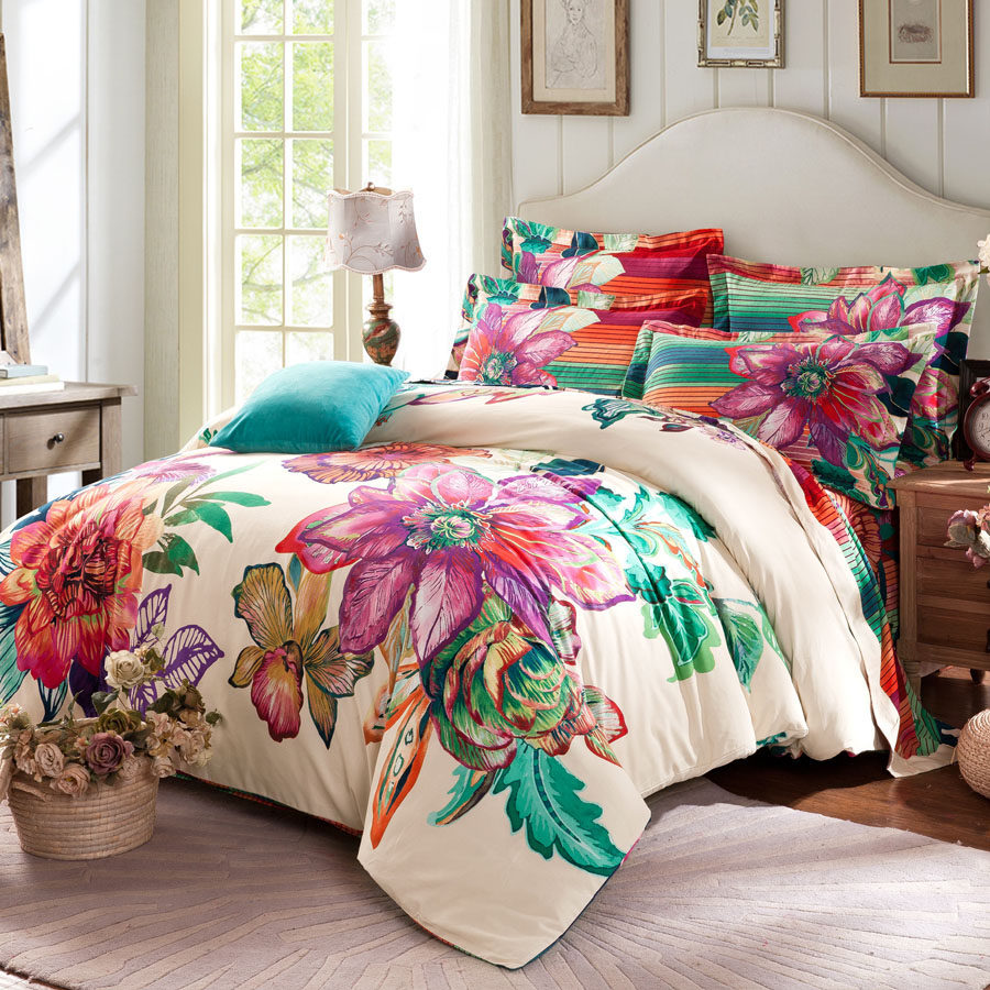 全棉加厚磨毛四件套1.5m纯棉3yd床笠床单婚庆被套四件套纯棉1.8m