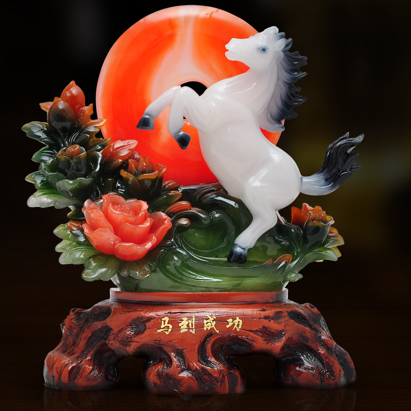 马到成功马摆件工艺品办公室办公桌家居客厅电视柜装饰品商务礼品