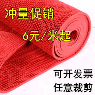 浴室防滑垫厕所卫生间PVC地垫厨房入户进门口塑料地毯镂空踩脚垫