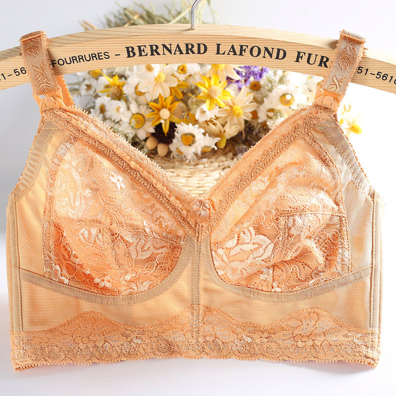 哺乳文胸聚拢产后月子喂奶v孕妇内衣舒适纯棉大码全罩杯怀孕期胸