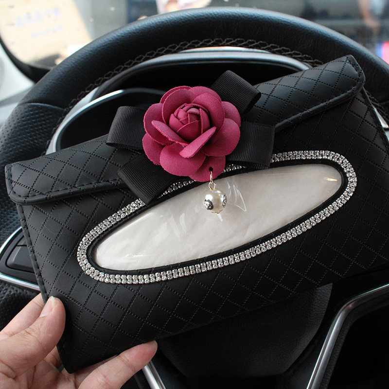 汽车女士时尚山车内天窗遮阳挡挂式车载抽纸盒汽车用品