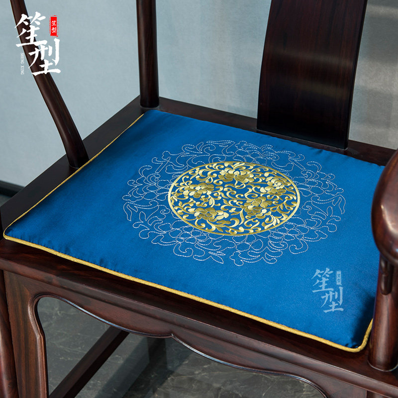 中式椅垫红木沙发坐垫子实木家y具椅子圈椅太师椅茶椅餐椅座垫防