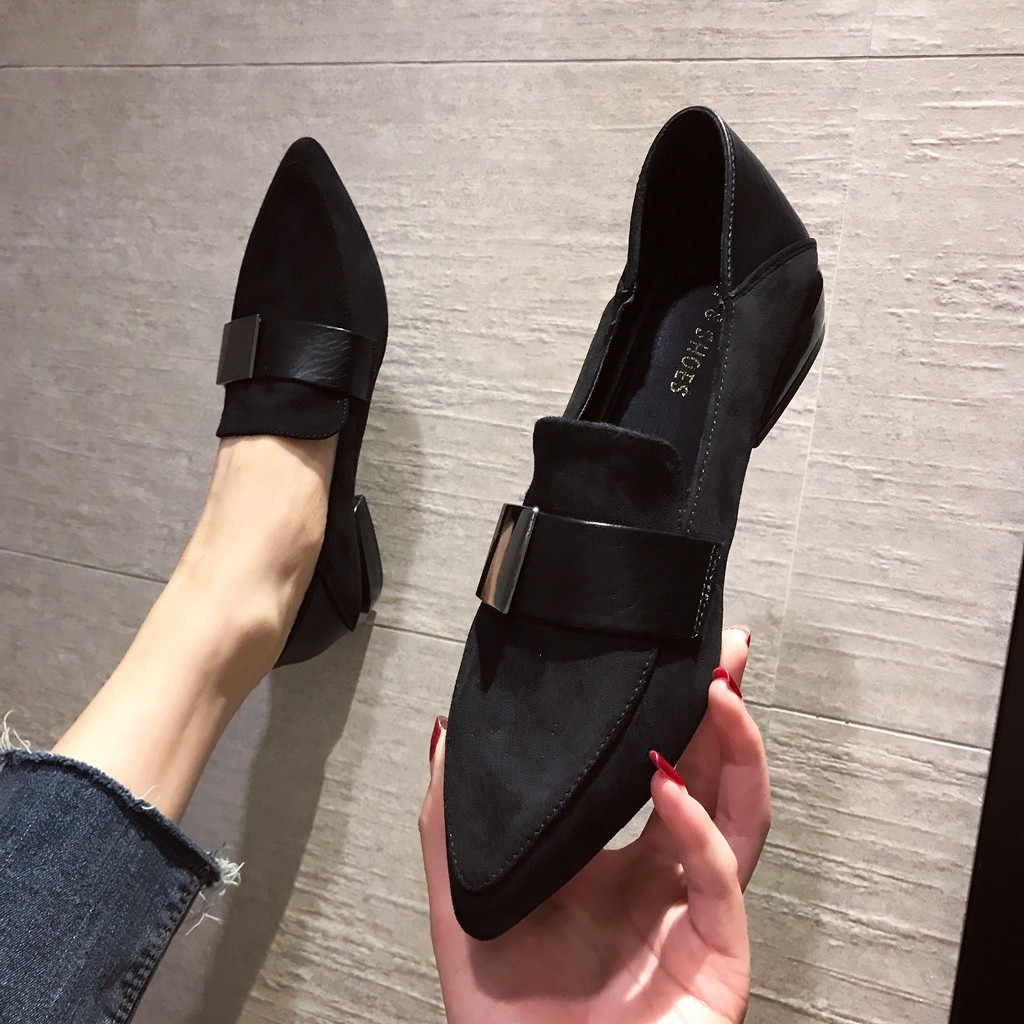 小皮鞋高跟鞋单鞋瓢鞋女平底2021年春秋季新款豆豆妈妈鞋女中粗跟,女鞋,浅口单鞋,淘宝优惠券,粉丝福利购,淘宝优惠卷