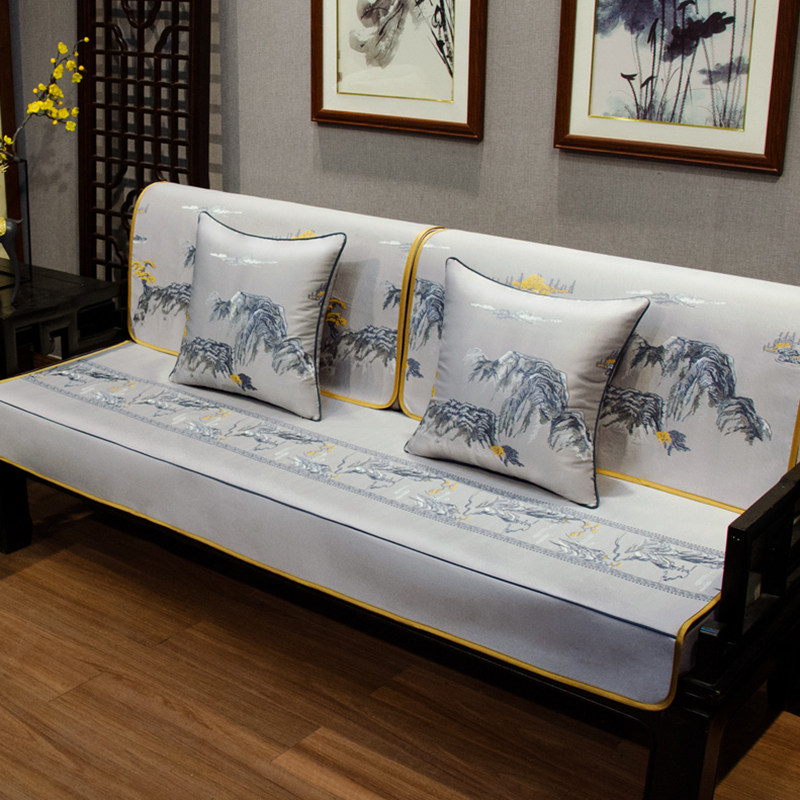 中式沙发靠背巾红木家具坐垫全盖布实木组合沙发巾套罩巾防滑定制,居家布艺,沙发垫,淘宝优惠券,粉丝福利购,淘宝优惠卷