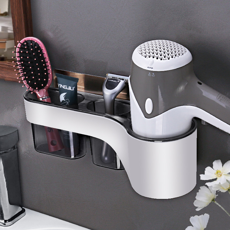 免打孔吹风机置物架家用壁挂式风筒收纳架卫生间多功能电吹风挂架,家庭/个人清洁工具,吹风机置物架,淘宝优惠券,粉丝福利购,淘宝优惠卷