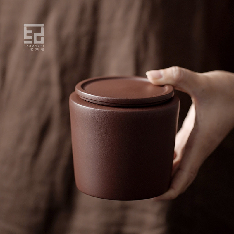 宜兴原矿紫砂茶叶罐家用防潮高档普洱醒茶罐存储罐小号密封罐精品