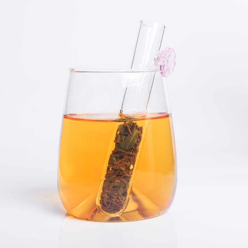 包邮创意玻璃茶漏茶滤 泡茶神器方便H简单耐高温泡茶器茶叶过滤器