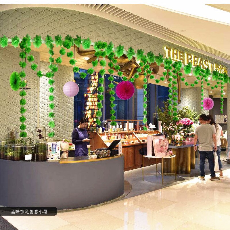 商场装饰空中吊饰超市屋顶布置创意用品婚礼串幼儿园教室挂饰