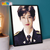 数字油画i手工填充O填色油彩画物吴世勋朴灿烈边伯贤张艺兴