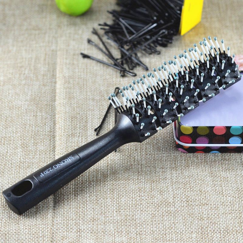 发廊排骨梳子防静电卷发梳内扣美发滚梳男士复古油头大背头造型梳