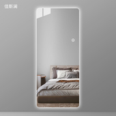 欧式 镜试衣间全身镜子 圆角无框智能穿衣镜卧室墙壁挂式