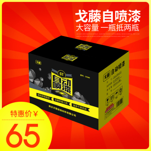 自动喷漆手摇喷漆涂鸦墙面室内汽车黑白色油漆金属防锈漆 12瓶