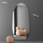 规则艺术镜异形全身镜子卧室穿衣镜壁挂家用试衣镜粘免打孔