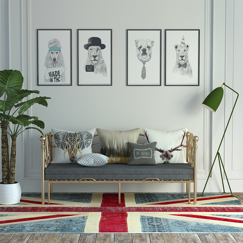 北卧铁艺金属伸缩坐卧两用卧室沙发床可折叠客厅双人小户型多功能