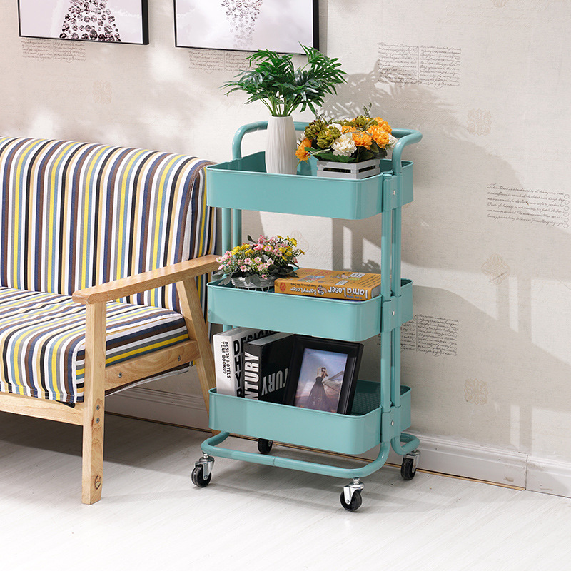 美容院小推车多功能三层皮肤管理纹绣美发美甲店移动工具车收纳架