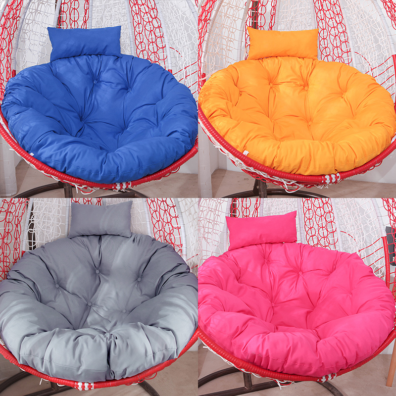 吊篮垫子鸟巢摇兰椅秋千单人吊椅靠垫可拆洗圆形藤椅摇篮坐垫加厚