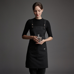 围裙可爱日系韩版 家用厨房防水防油时尚 女工作工厂上班创意背带式