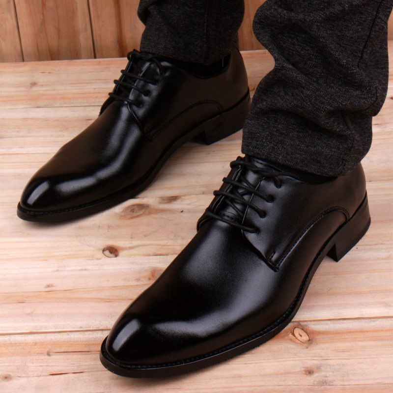 尖头结婚皮鞋男夏透气英伦潮韩版黑色婚鞋商务正装内增高男鞋6cm,流行男鞋,正装皮鞋,淘宝优惠券,粉丝福利购,淘宝优惠卷