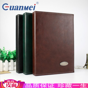 复古PU皮质678寸插页式 简约相册本PP相簿明信片收纳影集公司礼品