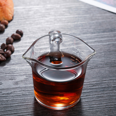 双头玻璃量杯盎司杯安士杯70ML毫升咖啡测量杯调酒杯浓缩刻度杯