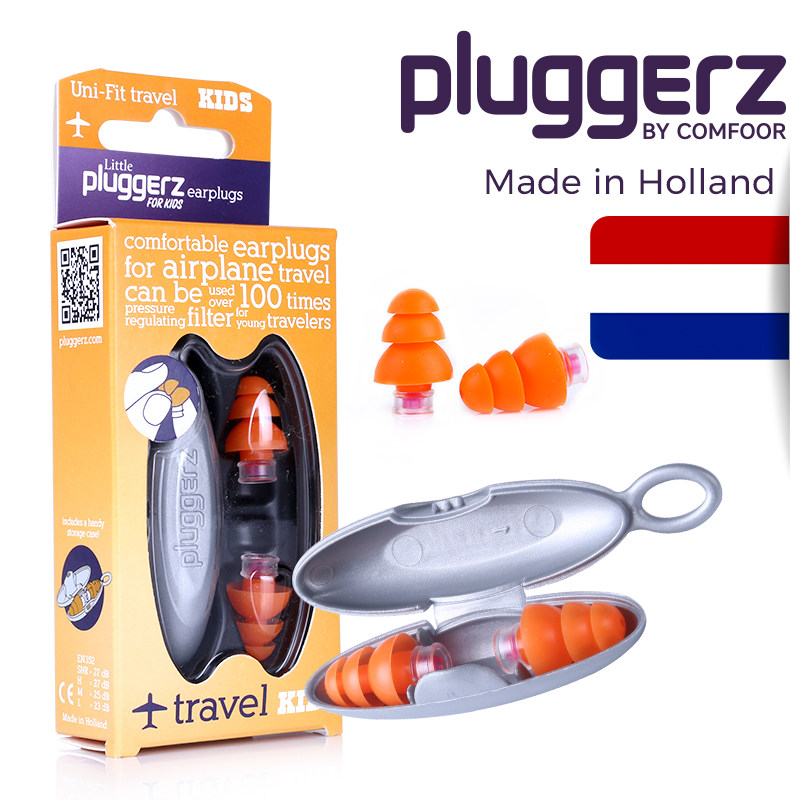 pluggerz荷兰隔音耳塞女士睡眠小号防噪音儿童睡觉小耳道飞行减压