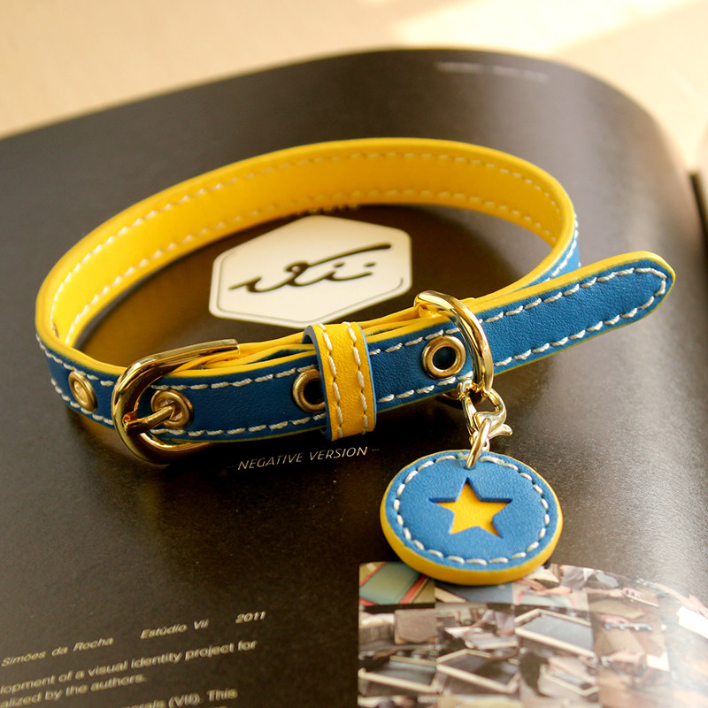 陈皮手工牛皮撞色铆钉狗狗项圈宠物颈圈名牌猫咪铃铛狗绳大小型犬,宠物/宠物食品及用品,项圈/肩带,淘宝优惠券,粉丝福利购,淘宝优惠卷