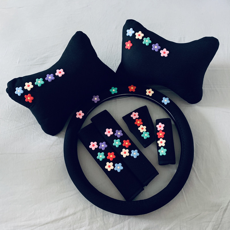 汽车泫雅风头枕车用储物盒车载内饰用品安全带护肩套车内套装套饰,汽车用品/电子/清洗/改装,手刹套/档把套/套饰套装,淘宝优惠券,粉丝福利购,淘宝优惠卷