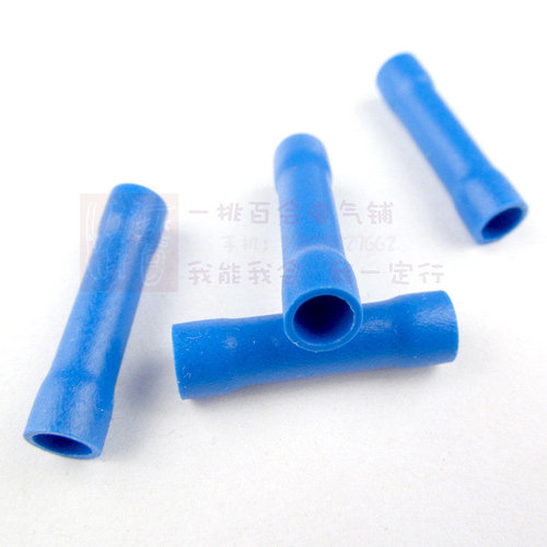 2.5平方全绝缘断线中间续接头导电线铜连接管冷压端子柱接线器BV2