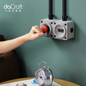 明装 开关水泥按键电源单控工业风金属拨动家用复古墙壁插座套装