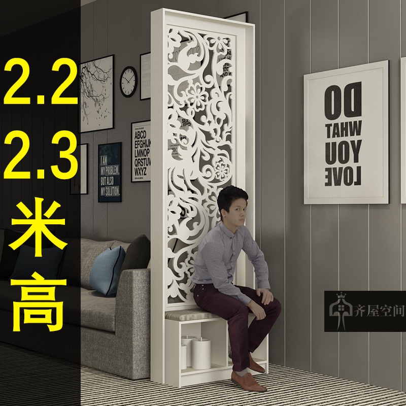 组装屏风柜小户型面门口屏风隔断客厅隔断柜装饰柜现代