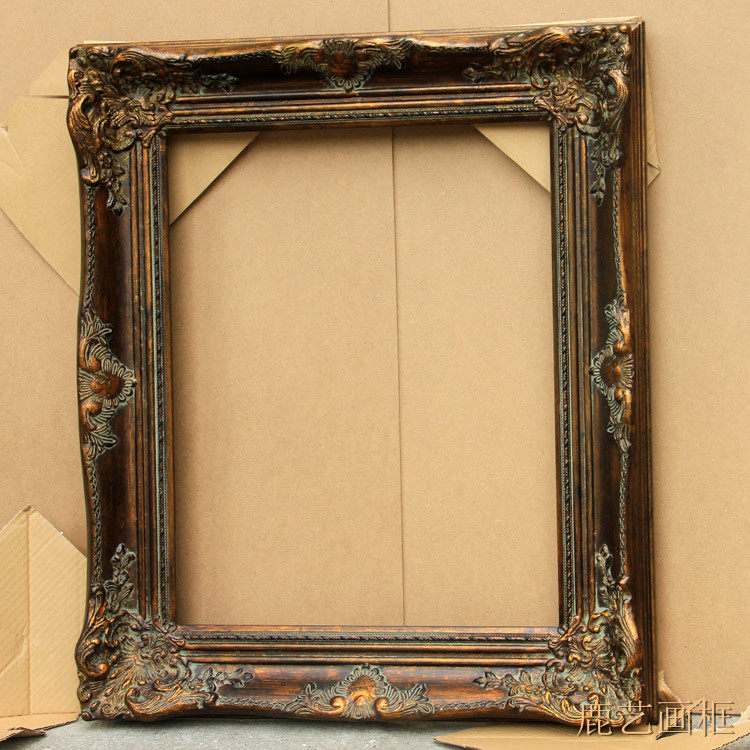 欧式实木画框定制暗金色画框镜框油画外框相框宽9.厚.