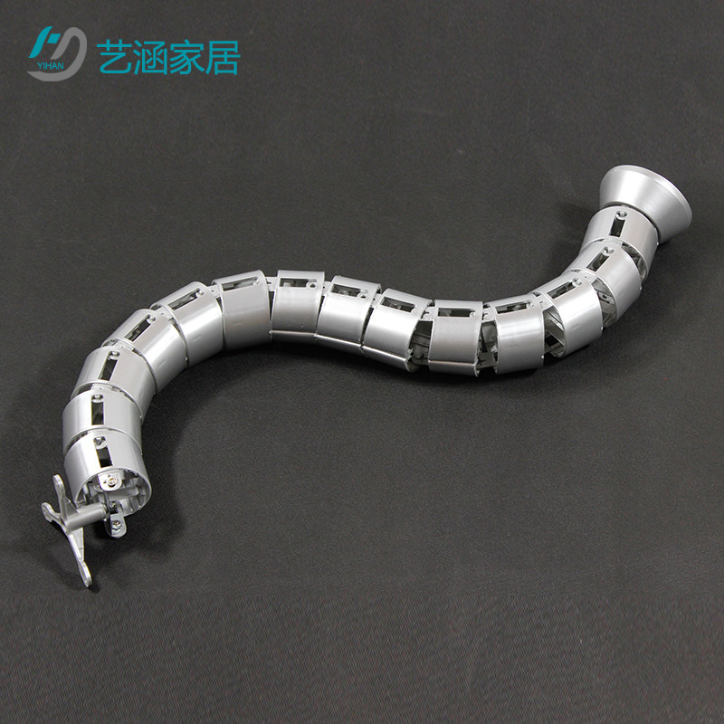 圆形蛇形管穿线管办公桌过线管家具五金办公桌下藏线管线盖线管软