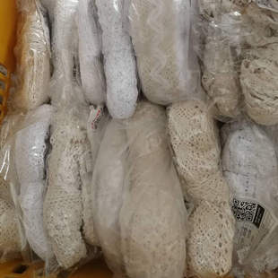 棉质蕾丝边布艺diy棉线辅料处理全涤棉织带条码 库存称斤甩卖