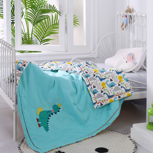 儿童夏凉被全棉夏被幼儿园空调被午睡120*150纯棉宝宝小被子薄夏