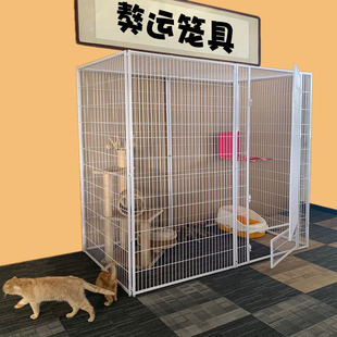 钢管獒运自由大空间猫笼围栏宠物店展示寄养隔离家用猫别墅鸽子笼