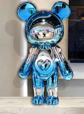 星际熊摆件潮玩手办公仔办公桌电视柜酒柜摆设现代轻奢装饰品礼品