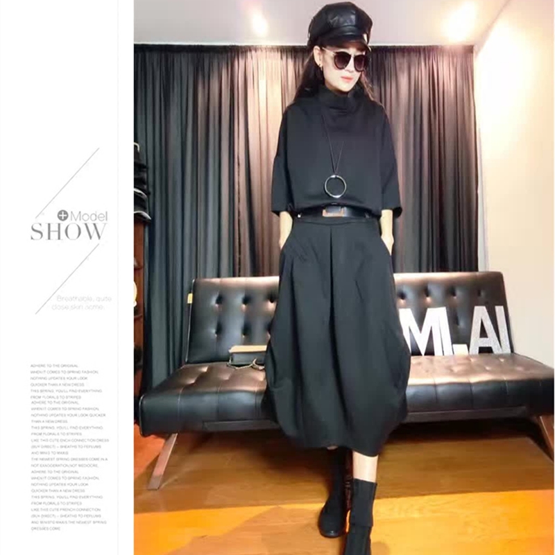 初春新款女装2021春夏韩版气质时尚中长款宽松两件套连衣裙女显瘦