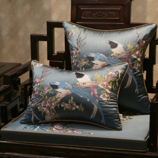 红木沙发坐垫带靠背加厚海绵垫罩套中式飘窗垫实木家具罗汉床垫子