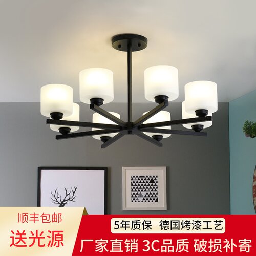 客厅吊灯现代简约创意个性卧室灯餐厅灯大气北欧风灯具2021年新款