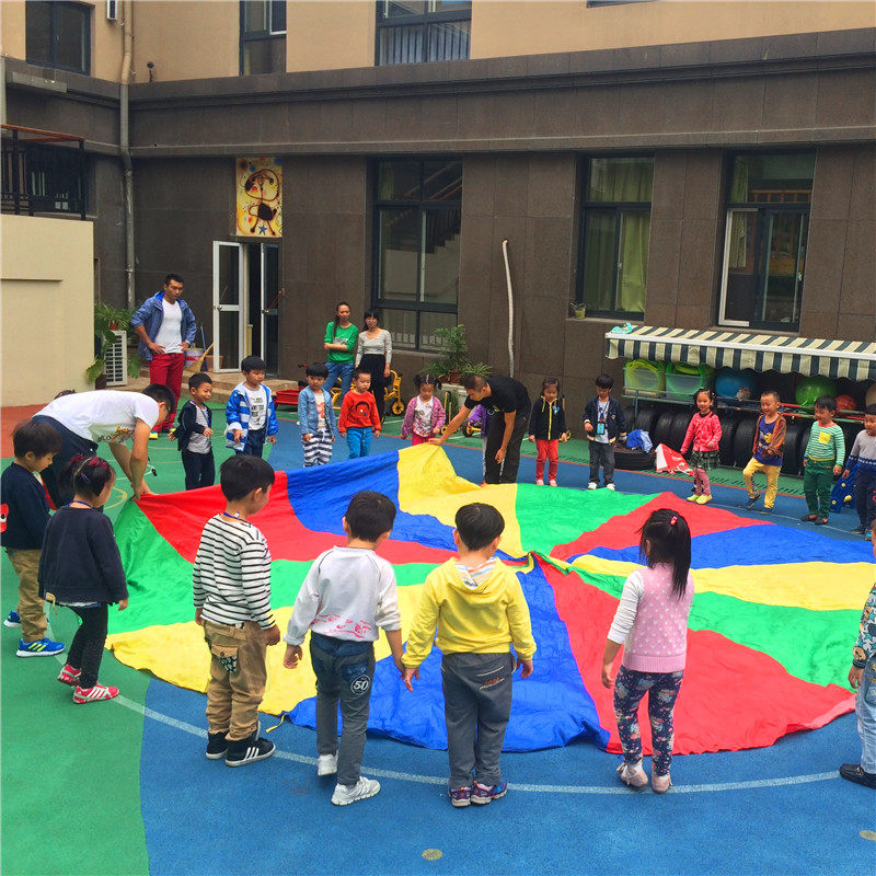 幼儿园游戏伞拉力伞降落伞感统训练器材早教体育伞