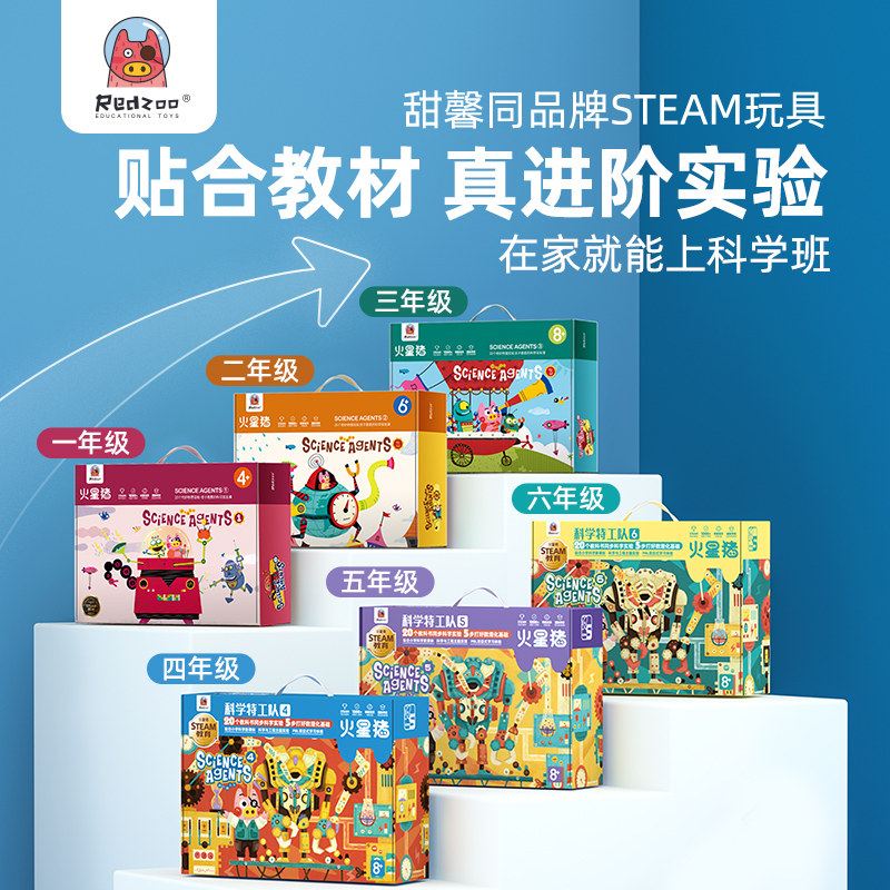 火星猪儿童科学实验装幼儿园科技制作器材料包