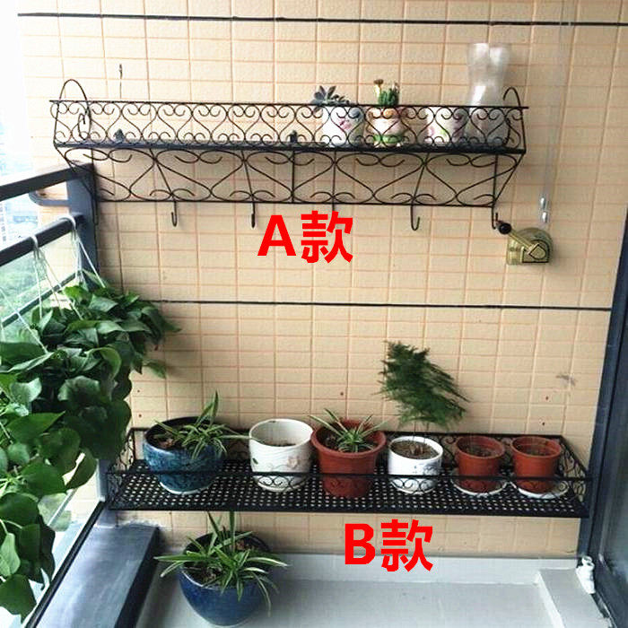 欧式壁挂阳台架客厅墙上铁艺架挂墙式多肉盆架
