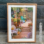 片拼图框实木雷诺瓦拼图裱框片片拼图相框框架