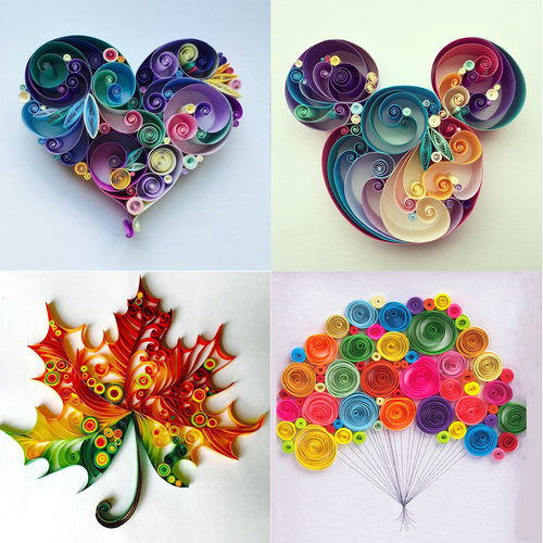 衍纸工具装 初学者手工衍纸画线稿图材料包 手工DIY衍纸