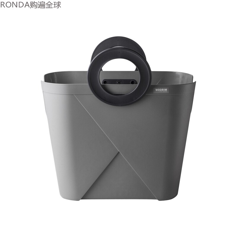 韩国进口woorim创意塑料洗衣篮子手提收纳脏衣篮沐浴洗澡篮40L