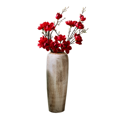 民宿客厅陶瓷枯木大瓶侘寂赤贫风陶罐水培复古陶瓷落地艺