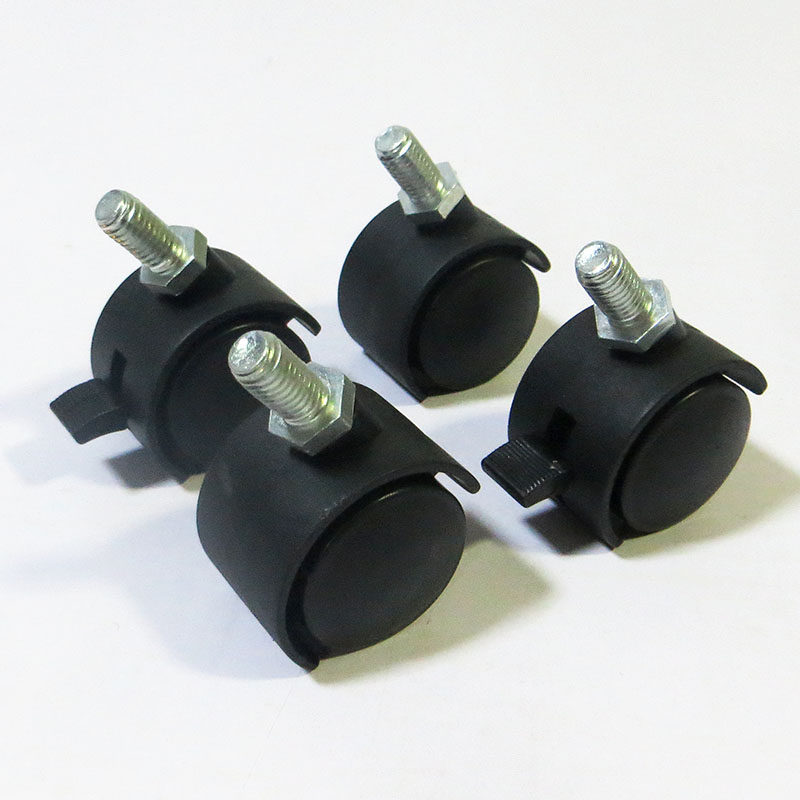 鞋架轮子四个万向轮家具脚轮带刹车锈森林休闲块尺寸软籽石